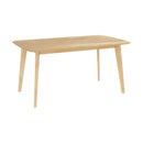 table rectangulaire bois clair oman 150 cm