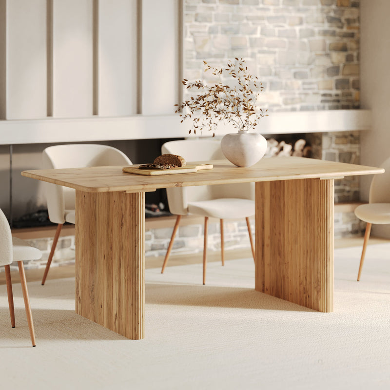 Table rectangulaire Andrea en bois d'acacia 6 personnes