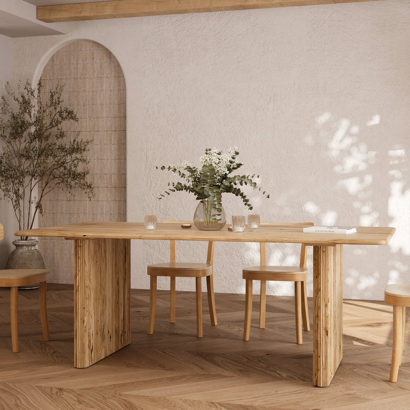Table rectangulaire Andrea en bois d'acacia 8 personnes