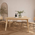Oman - Rectangular Table for 6 People in Light Wood