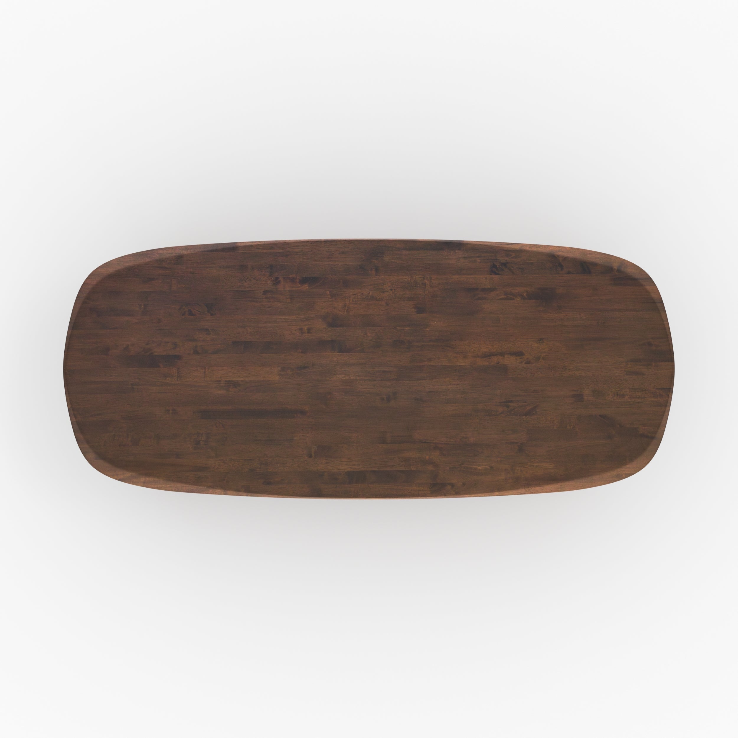 Merlin - Table Rectangulaire En Bois D'Hévéa Massif Foncé 8 Personnes