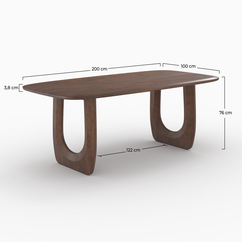 Mayan Table - Brown