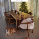Table rectangulaire Tanah 10 personnes en bois 240 cm