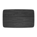 Table rectangulaire Oman 150 cm en bois noir 6 personnes