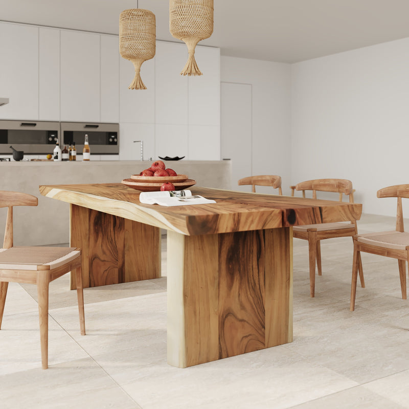 Table rectangulaire Tanah 10 personnes en bois 240 cm