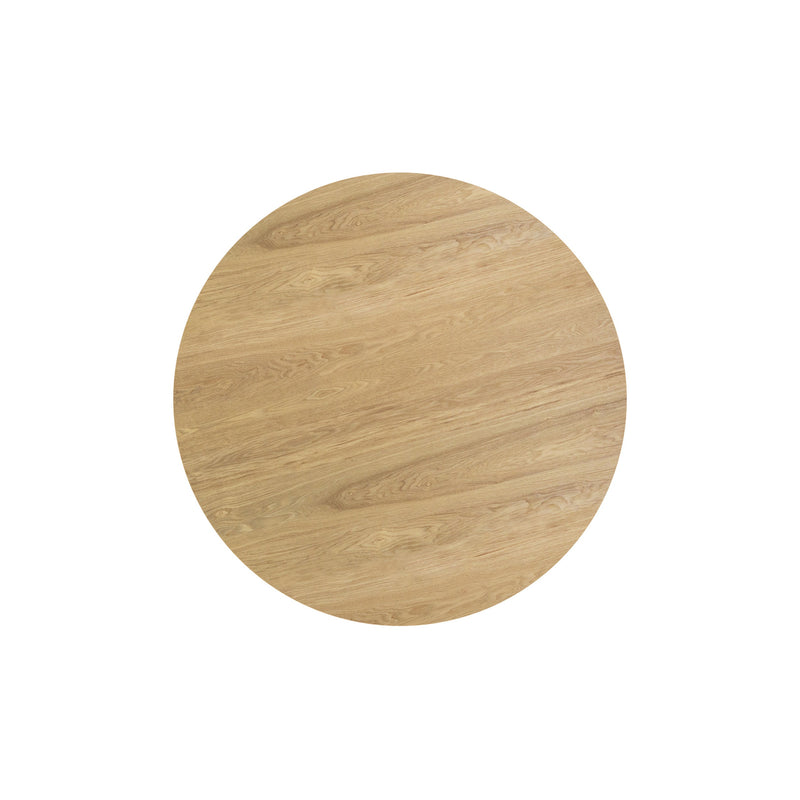 Table ronde Réno 4 personnes en bois clair D100 cm