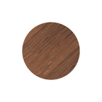 Liwa - Mesa Redonda para 4 Personas en Madera Oscura Acabado Nogal
