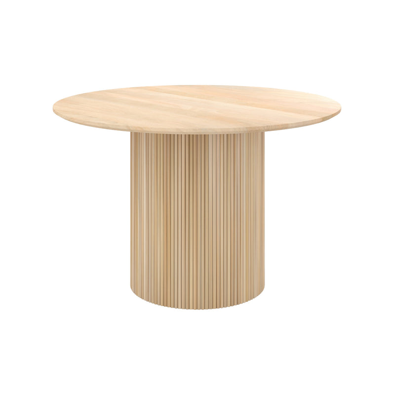 table ronde 4 personnes en bois de manguier morea fond blanc
