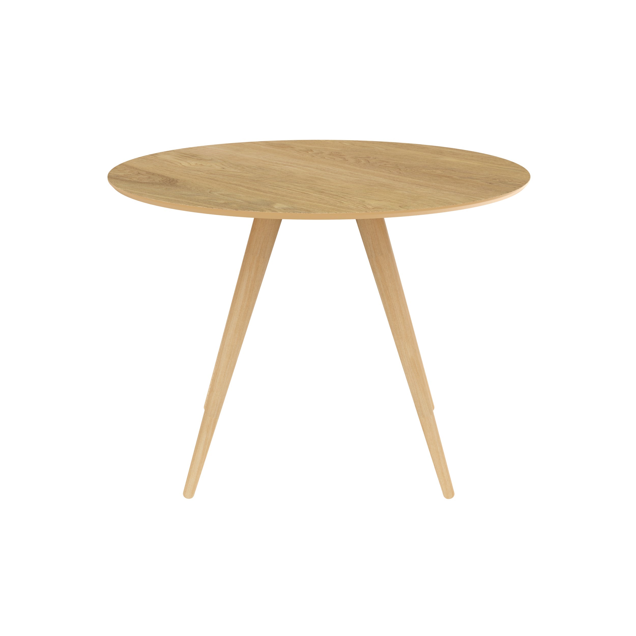 Liwa - Mesa redonda para 4 personas en madera clara natural