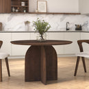 Table ronde Caïpi en bois de manguier 4 places