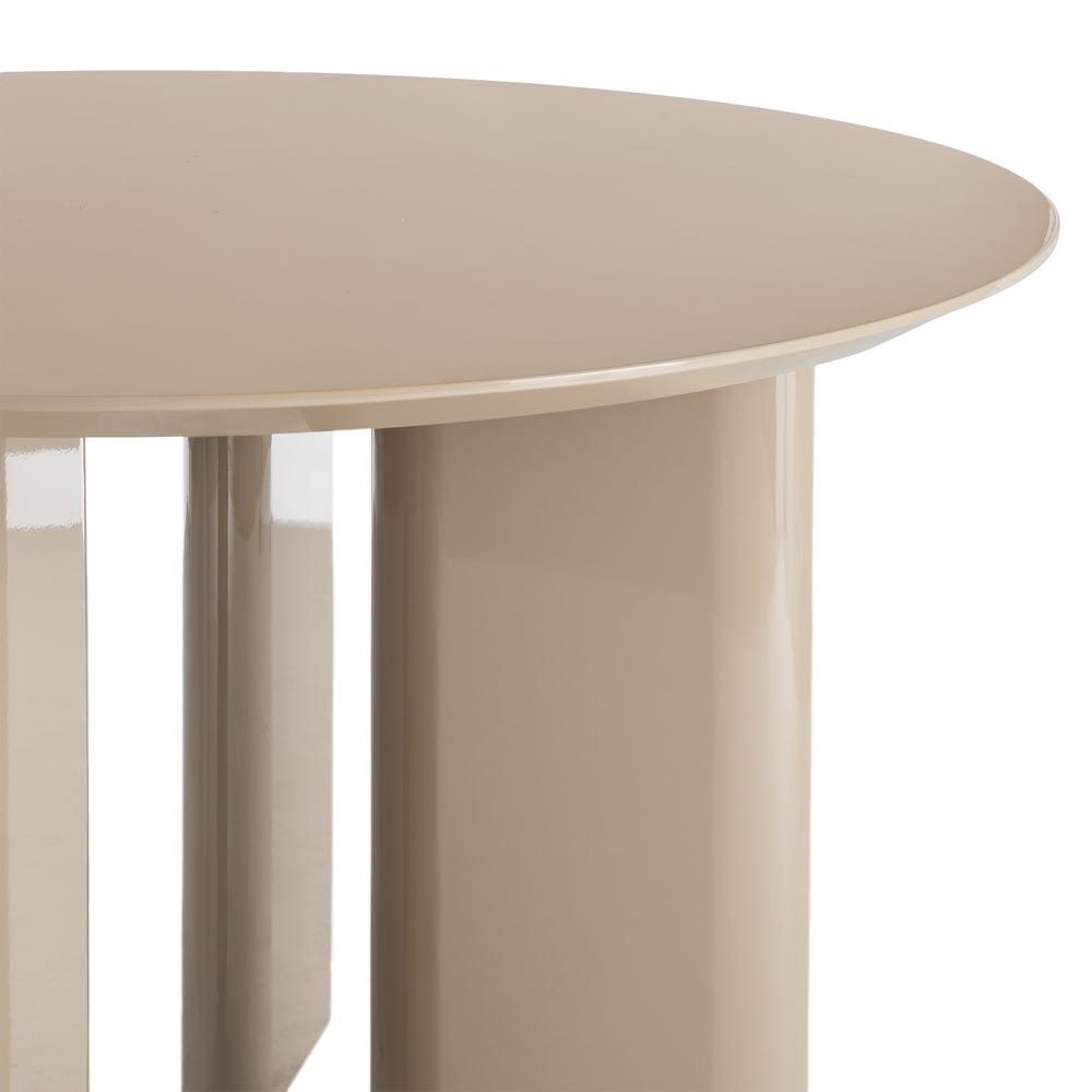 Aria - Round Table 120 cm - Lacquered - Taupe
