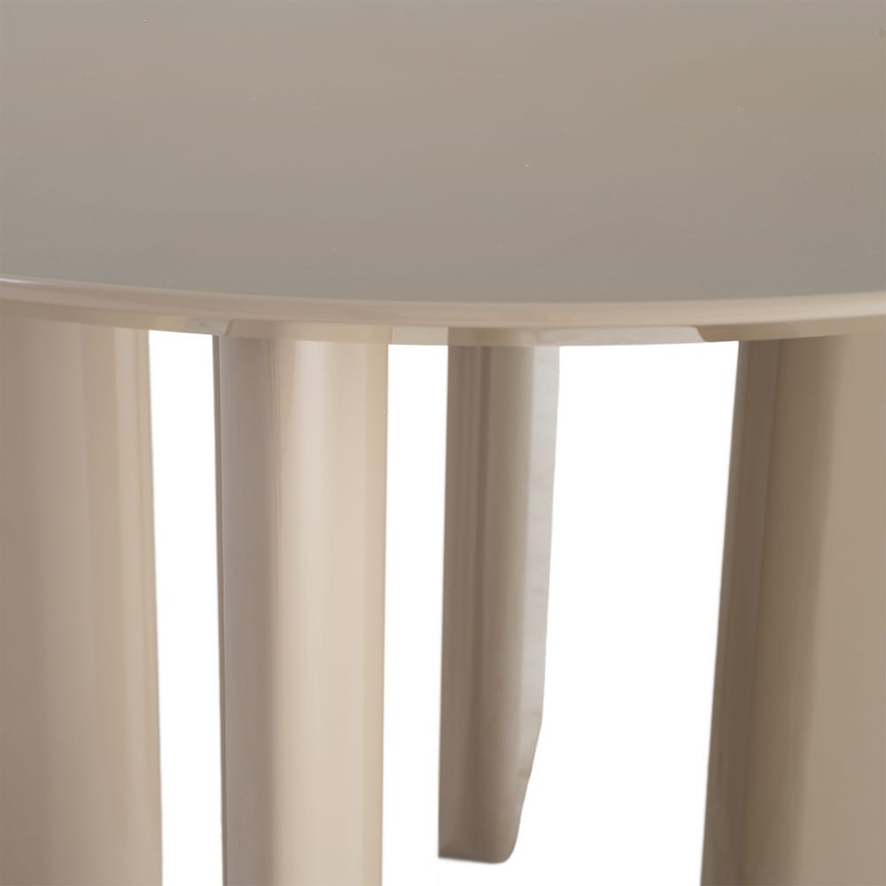 Aria - Round Table 120 cm - Lacquered - Taupe