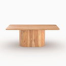 Table rectangulaire June en bois massif d'acacia 6 places