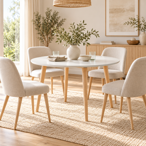 Oratello - Spisebord - Mat hvidlakeret