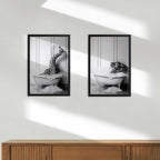 Really Nice Things - Imagen enmarcada - Giraffe Bath