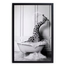 Really Nice Things - Image Encadrée - Giraffe Bath