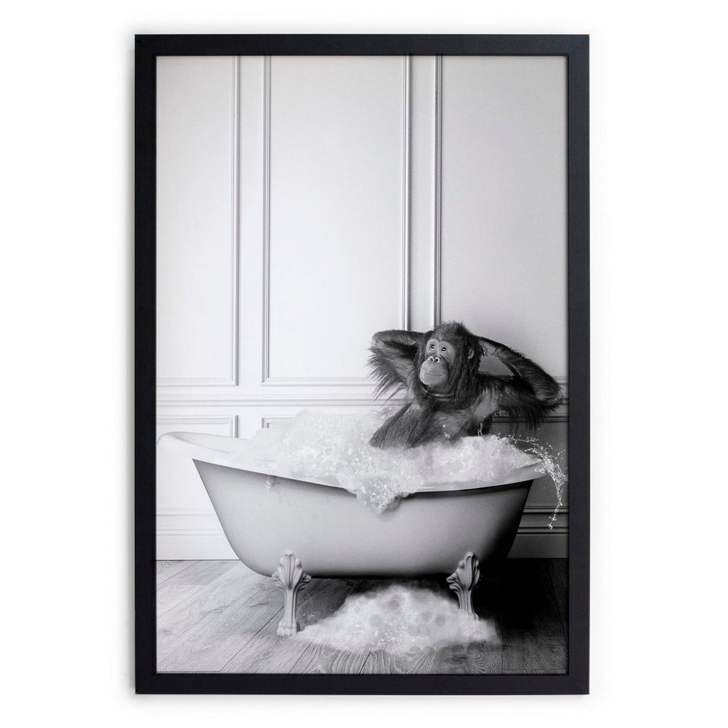 Imagen enmarcada - Orangutan Bath