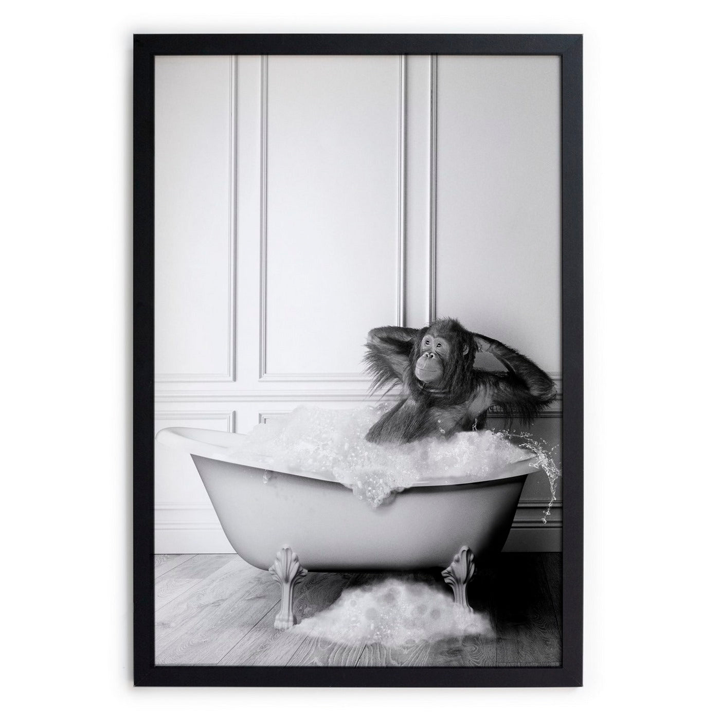 Imagen enmarcada - Orangutan Bath