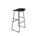 Tangle - Tabouret De Bar - Teck Recyclé Et Métal - Noir