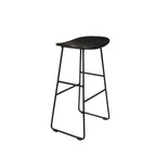 Tangle - Tabouret De Bar - Teck Recyclé Et Métal - Noir