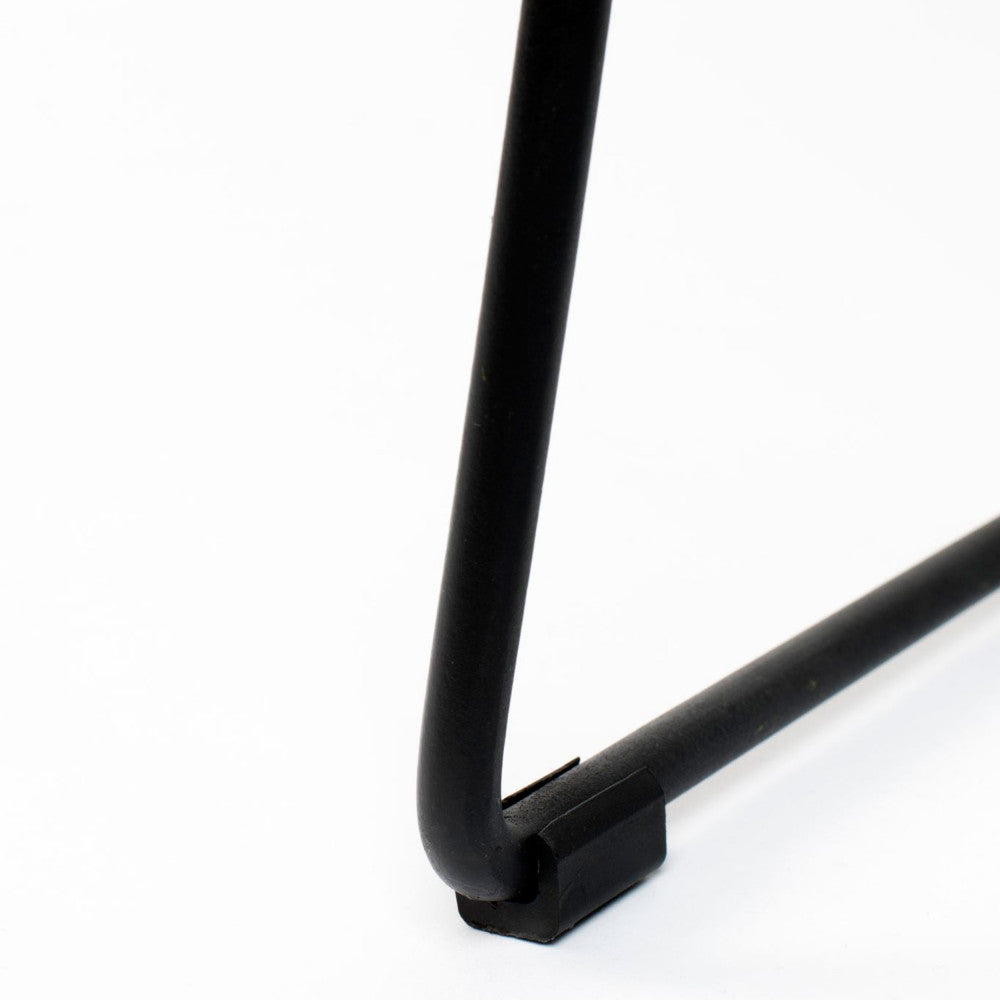 Tangle - Tabouret De Bar - Teck Recyclé Et Métal - Noir