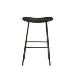 Tangle - Tabouret De Bar - Teck Recyclé Et Métal - Noir