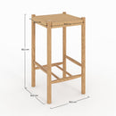 Kepler Bar Stool - Light Brown