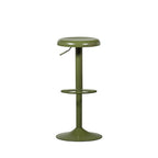Isaac - Adjustable H61 Bar Stool - Metal - Khaki Green