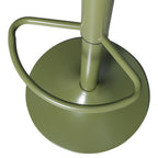 Isaac - Adjustable H61 Bar Stool - Metal - Khaki Green