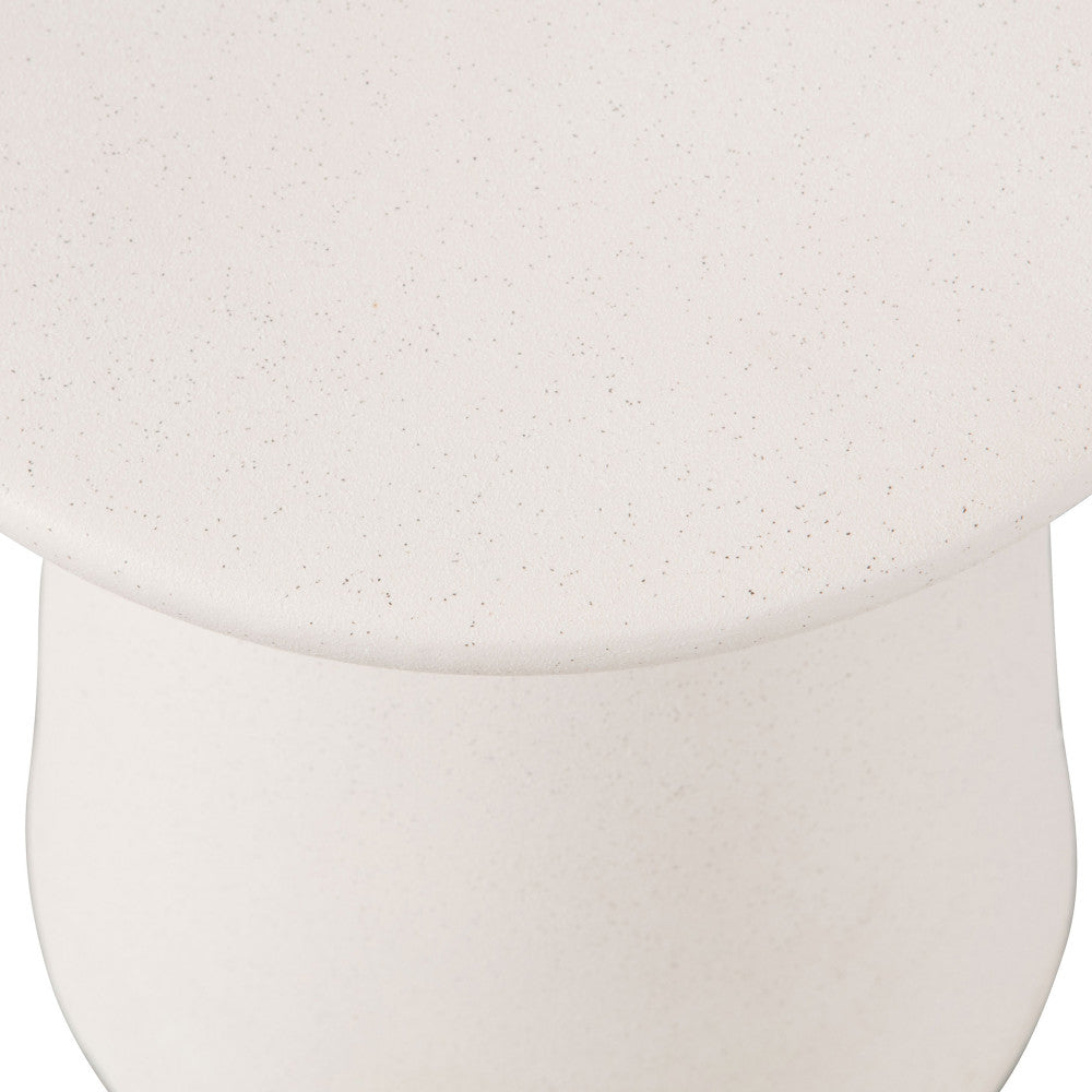 Button - Table D'Appoint - Céramique - Blanc