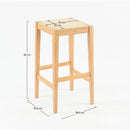 Kappa Bar Stool - Light Brown