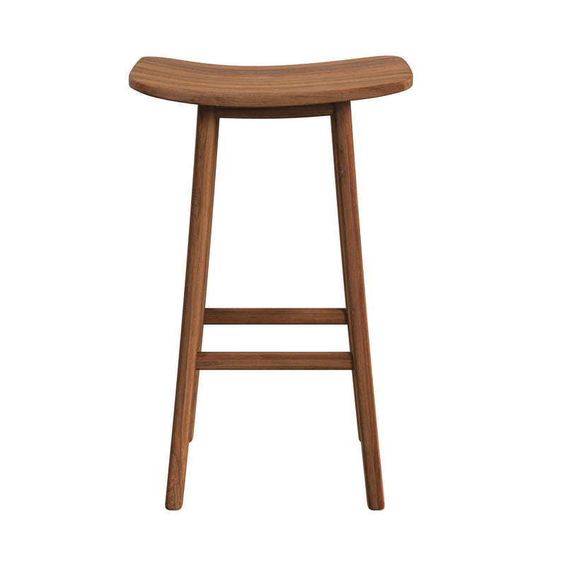 Tabouret de bar Vittoria en bois de teck 77 cm