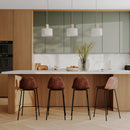 Set of 2 Henrik Island Chairs - Brown