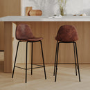 Set of 2 Henrik Island Chairs - Brown
