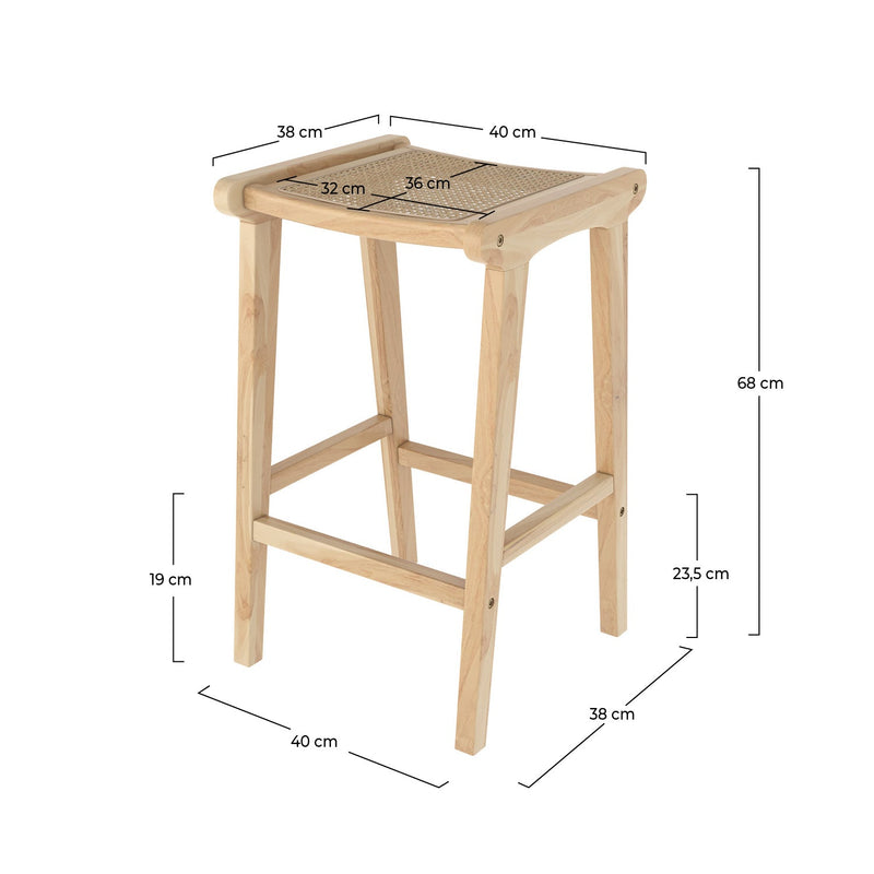 Omaha Bar Stool - Light Brown