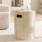 Radom - Tabouret - Effet Travertin - Beige