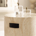 Radom - Tabouret - Effet Travertin - Beige