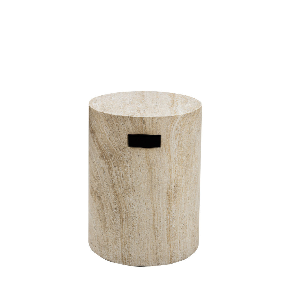 Radom - Tabouret - Effet Travertin - Beige