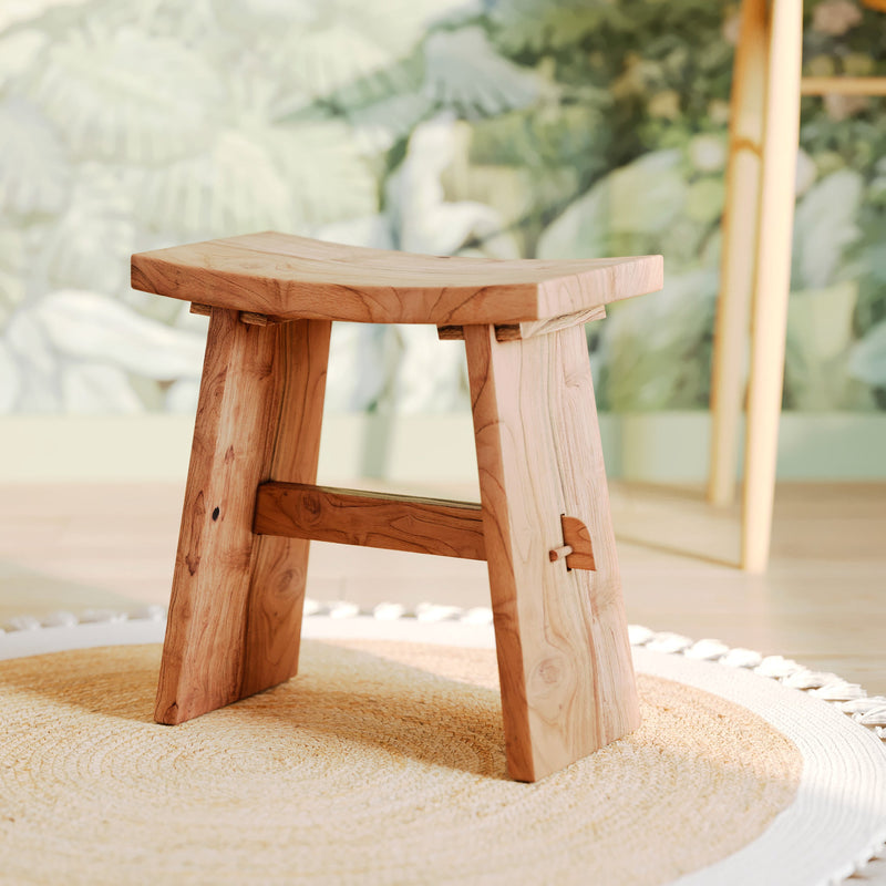 Tabouret Eka en bois clair