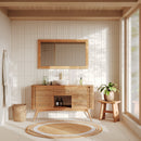 Tabouret Eka en bois clair