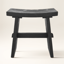 Tabouret Eka en bois noir