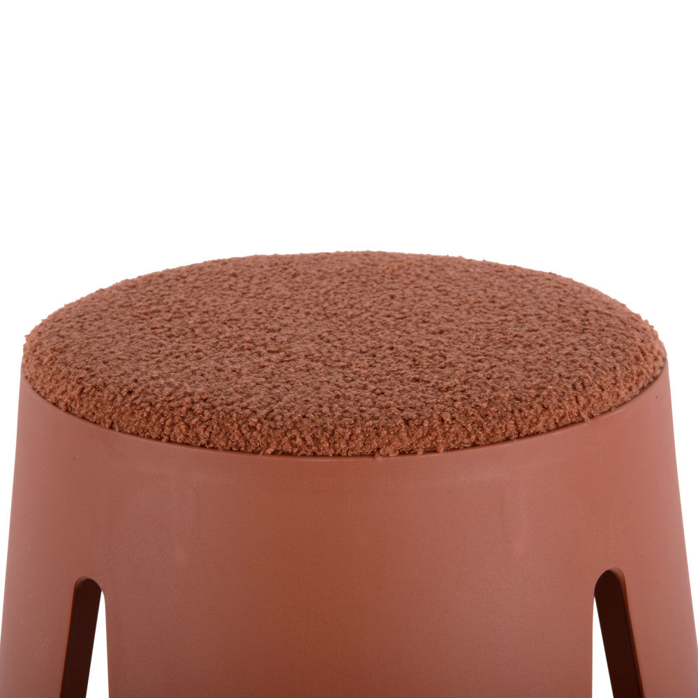 Savor - Taburete - Plástico - Rojo Ladrillo
