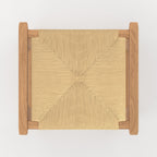 Kuna - Stool For Central Island In Teak And Rattan