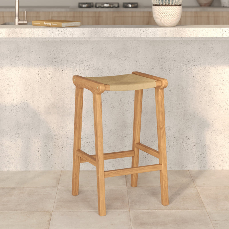 Kuna Bar Stool - Light Brown