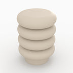 Félicie - Tabouret Rond En Métal Gris