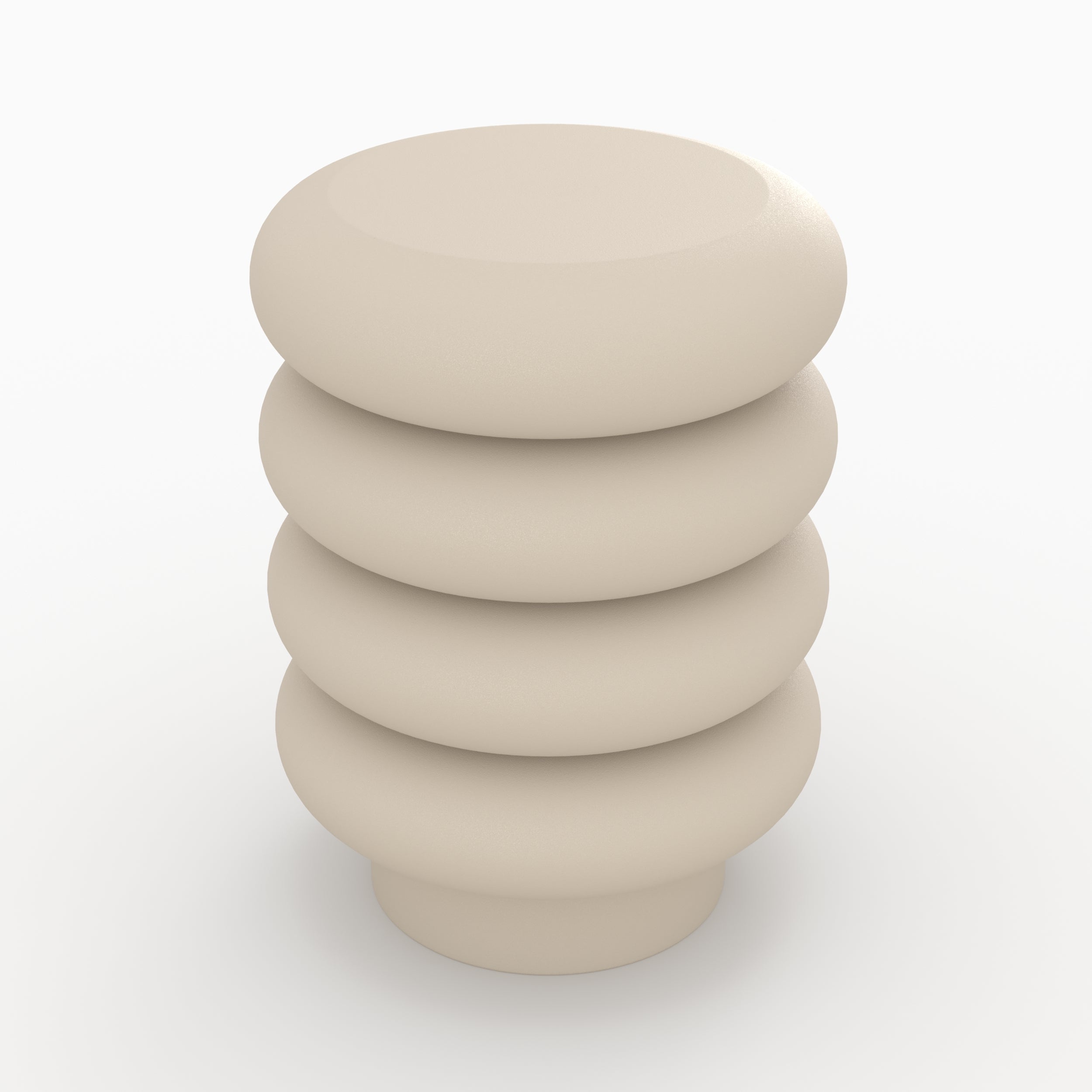 Félicie - Tabouret Rond En Métal Gris