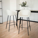 Marquise Bar Stool - White