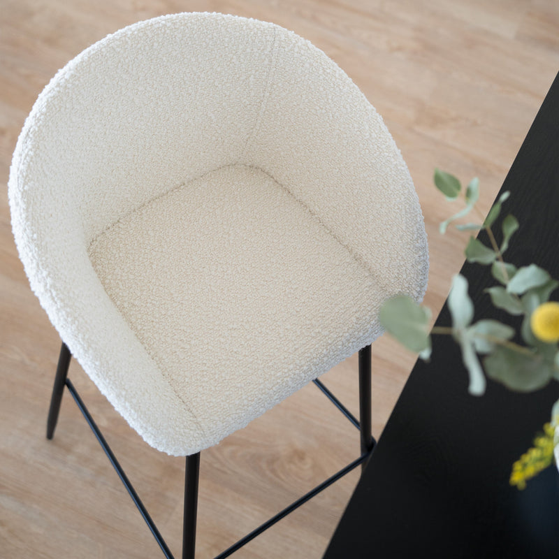 Marquise Bar Stool - White
