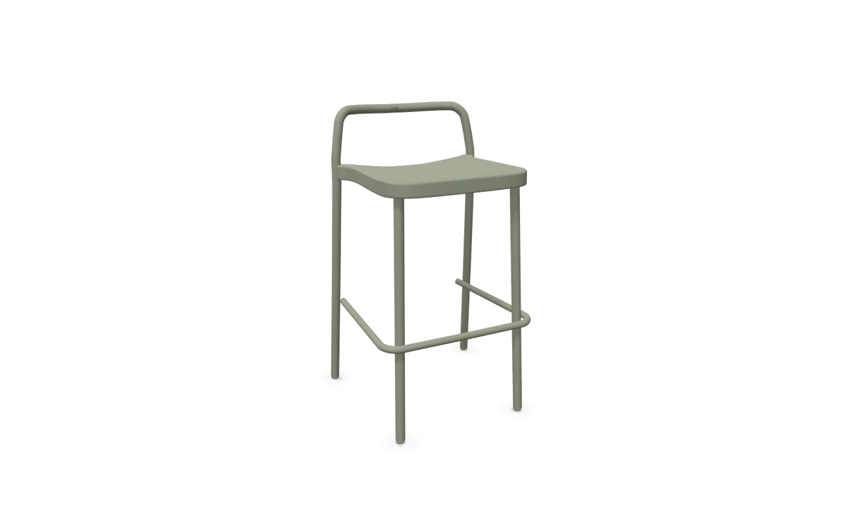 EMU - Grace Outdoor High Stool - Green Grey