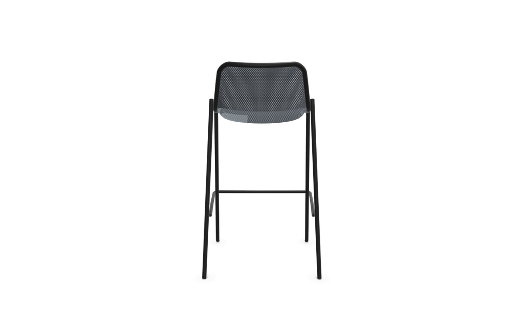 Taburete alto Round de Emu, negro